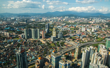 Naklejka premium Kuala Lumpur cityscape, Malaysia