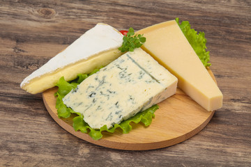 Cheese triangle mix - gorgonzola, brie, parmesan