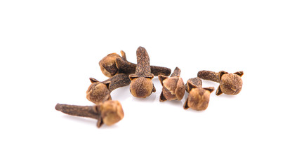 dry cloves an isolated on white background