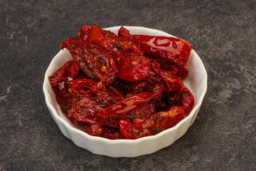 Dried tomato with olive oil