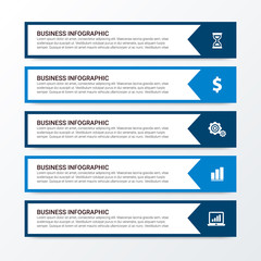 Modern Infographics Template with 4 options. Vector infographic element. - Vector
