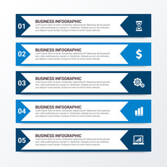 Fototapeta premium Modern Infographics Template with 4 options. Vector infographic element. - Vector