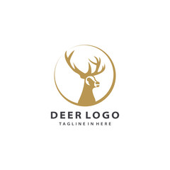 Awesome deer logo design vector