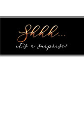 Shh... It's surprise! Surprise party card
