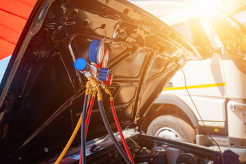 Set gauge, air cleaners and auto maintenance.