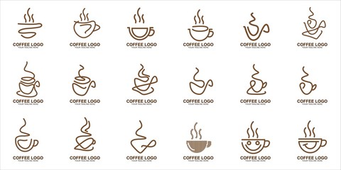 Set of Coffee logo design