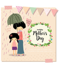 Happy Mother's Day vector stock illustration