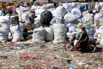 garbage in the city