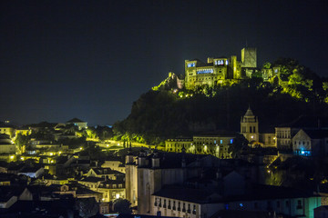 Leiria ´s castle by night