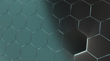 clean abstract hexagon grid background