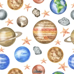 Printed roller blinds Cosmos Pattern planet