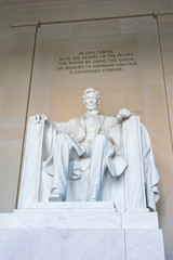 Lincoln Memorial in the National Mall, Washington DC.
