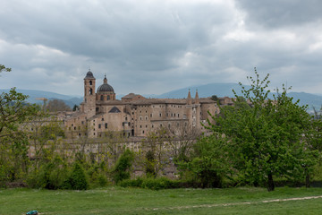 Fototapeta na wymiar View of the city of Urbino