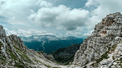 Fototapeta na wymiar The majestic Julian Alps