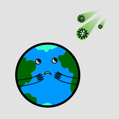 virus corona illustration