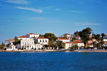 Fototapeta na wymiar Landscape of Spetses island, Greece.