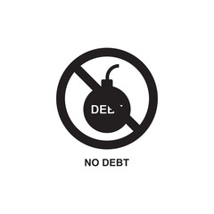 NO DEBT ICON , FINANCE EXPIRED ICON