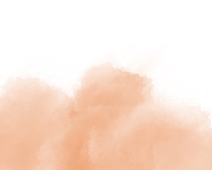 Fototapeta premium Abstract orange watercolor on white background.The color splashing on the paper.It is a hand drawn. 