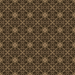 Modern motifs design for Java batik with seamless dark brown color design