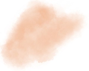 Abstract orange watercolor on white background.The color splashing on the paper.It is a hand drawn.
