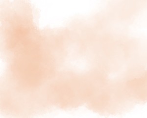 Abstract orange watercolor on white background.The color splashing on the paper.It is a hand drawn.
