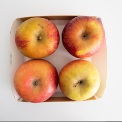 barquette de quatre pommes