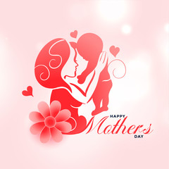 mother holding baby background for mothers day design