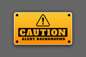 caution alert background signage attention sign design