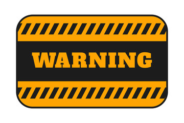 warning signage with black stripes background design
