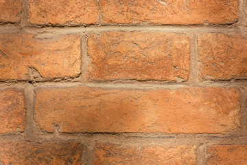 Old red brick wall. Vintage background for design.
