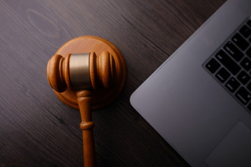Gavel of justice. Judgement conceptual