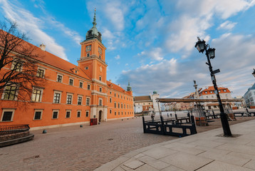 Royal Castle in Old Town in Warsaw, Poland