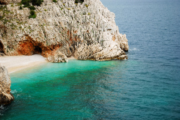 the splendid transparent and crystalline sea of Istria in Croatia