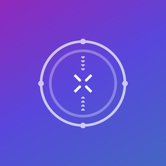 Obraz premium crosshair, aim modern vector design for ui