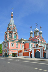 Fototapeta na wymiar Russia. Moscow. Temple George of Neocaesarea on Bolshaya Polyanka.