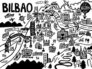 Bilbao City Drawing