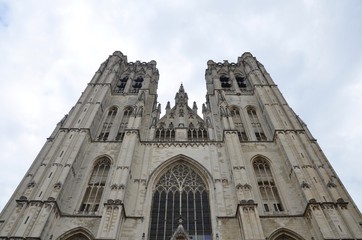 Fototapeta na wymiar Catedral de Bruselas