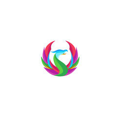 Animal colorfull logo