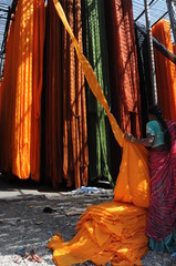 woman , textile Industry , rural Rajasthan, India	
