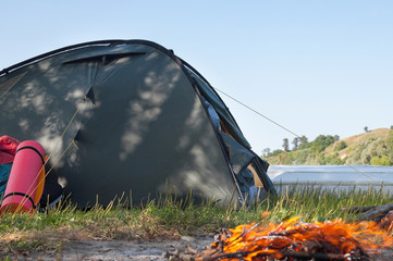 Campsite near the river