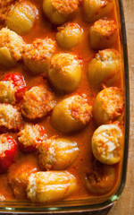 Bell peppers (capsicum) stuffed with rice