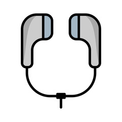 earbuds - earphone icon vector design template