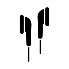 earbuds - earphone icon vector design template