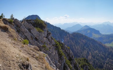 Naklejka premium Vom Brandelberg zum Spitzstein