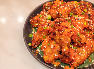deep fried spicy chicken