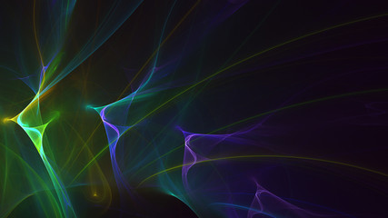 Fototapeta premium 3D rendering abstract fractal light background