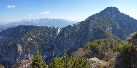 Großes Bergpanorama am Brandelberg