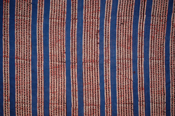 Geometric block print , fabric swatch , Rajasthan , India	