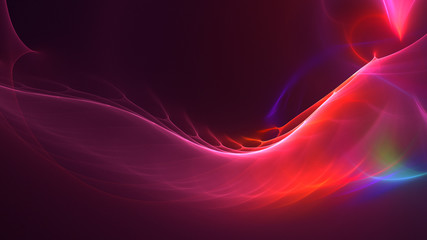 Fototapeta premium 3D rendering abstract fractal light background
