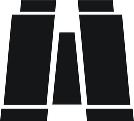 binoculars vector icon